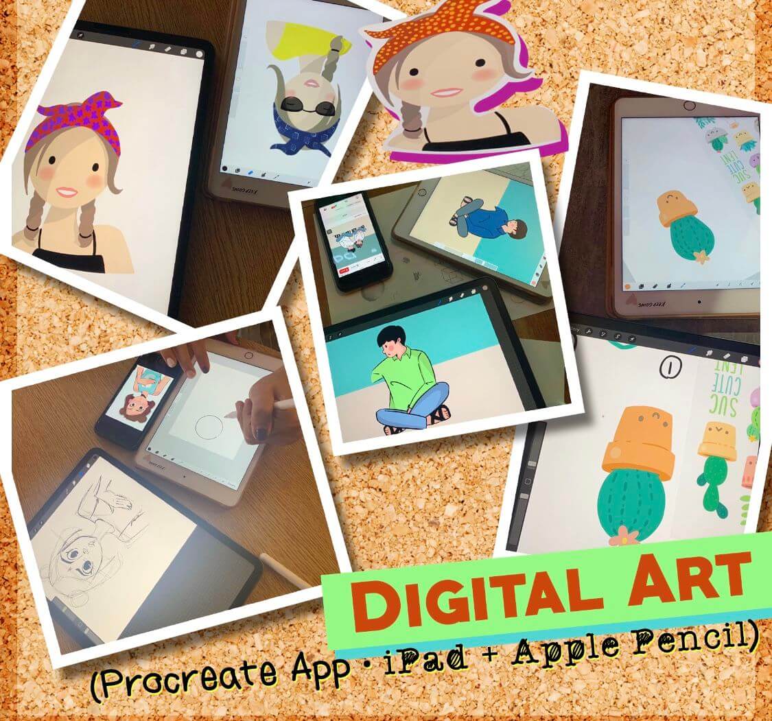 Ipad Pro + Apple Pencil (Procreate App) Digital Art Class Singapore