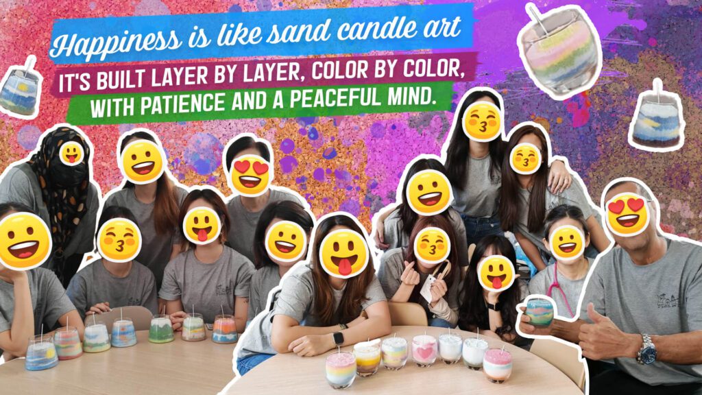 Sand Art Making Candle Workshop Singapore