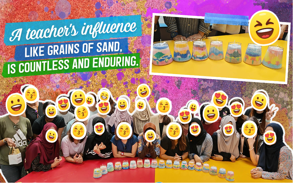 Candle Sand Art Workshop Honoring Educators Through Art
